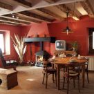 Casa rural con chimenea en Aragón